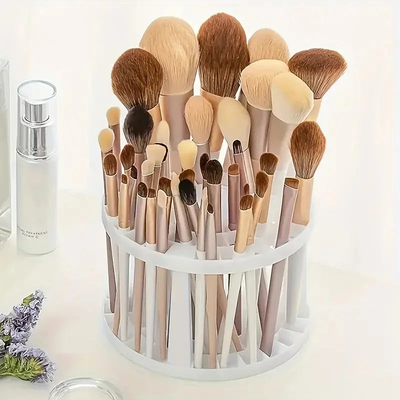 Makeup Brush & Pen Organizer | Multi-Compartment Desk Holder Makeup Brush Organizer QXL
