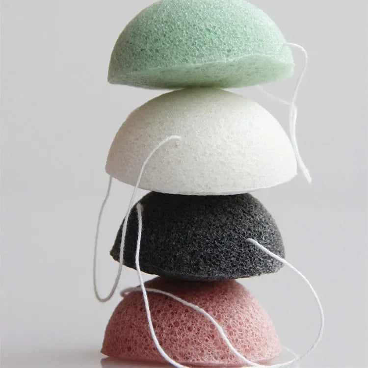 4-Pack Natural Konjac Face Cleansing Exfoliating Sponges Konjac Face Sponge QXL