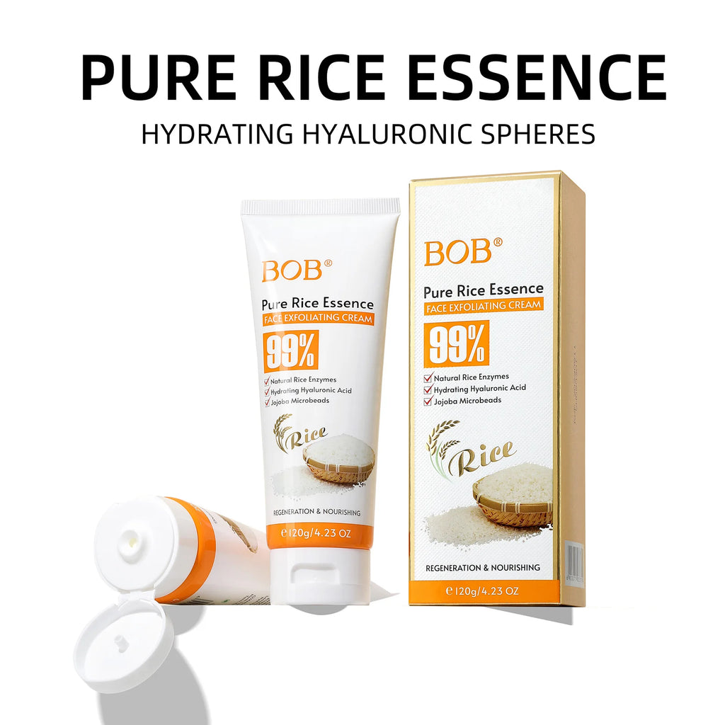 Rice Facial Scrub – Deep Pore Cleansing & Exfoliating Cream Face Exfoliating Scrub QXL