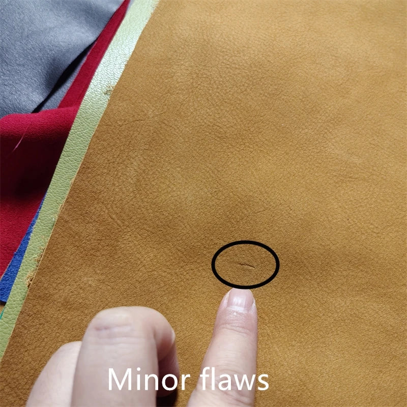 Top-Grain Sheepskin Leather Fabric 0.5–1mm DIY Lining Leather Craft Fabric QXL