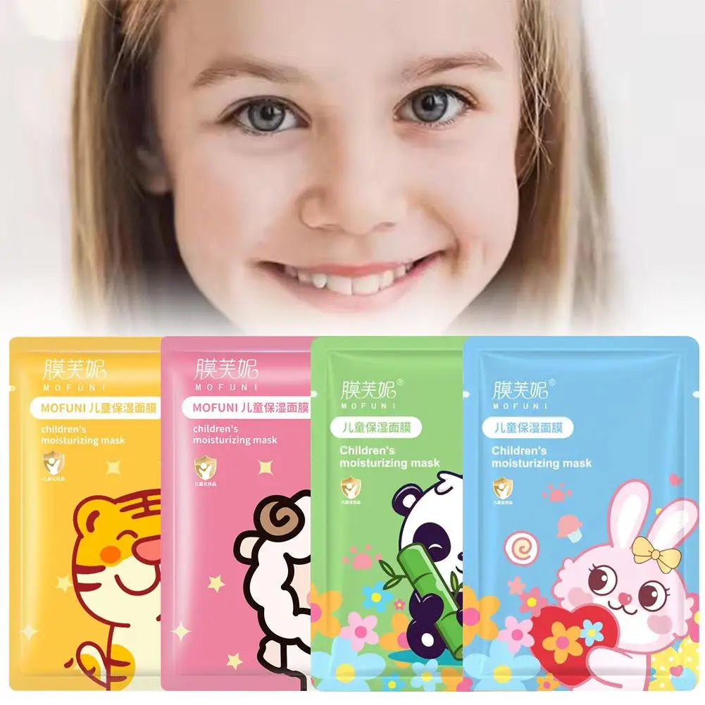 Kids Cartoon Moisturising Face Mask | Gentle Deep Hydration Kids Sheet Mask QXL