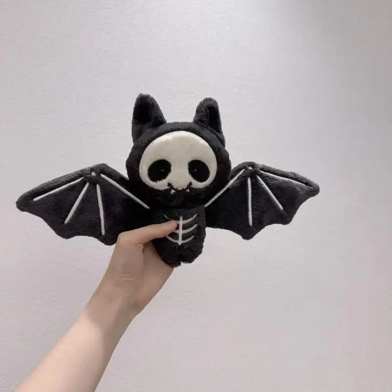 Kawaii Plush Skull Bat Keychain | Halloween Bag Charm Pendant Plush Keychain Pendant QXL