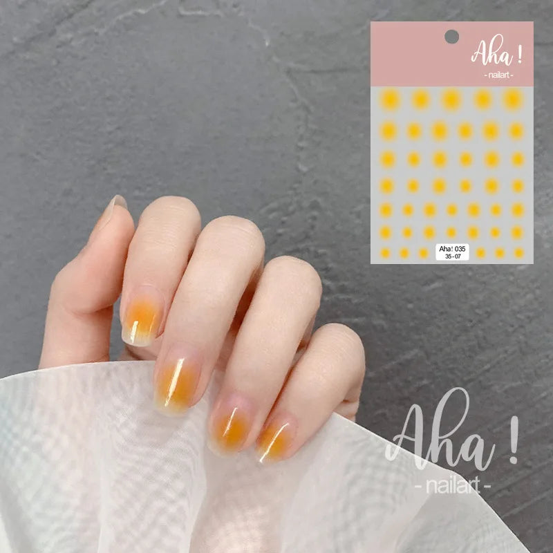3D Halo Gradient Nail Art Stickers | Acrylic Decal Sliders Nail Art Stickers QXL