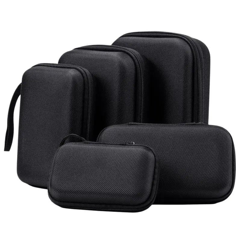 Mini EVA Hard Shell Storage Organizer Bag for Gadgets – Black EVA Storage Organizer QXL