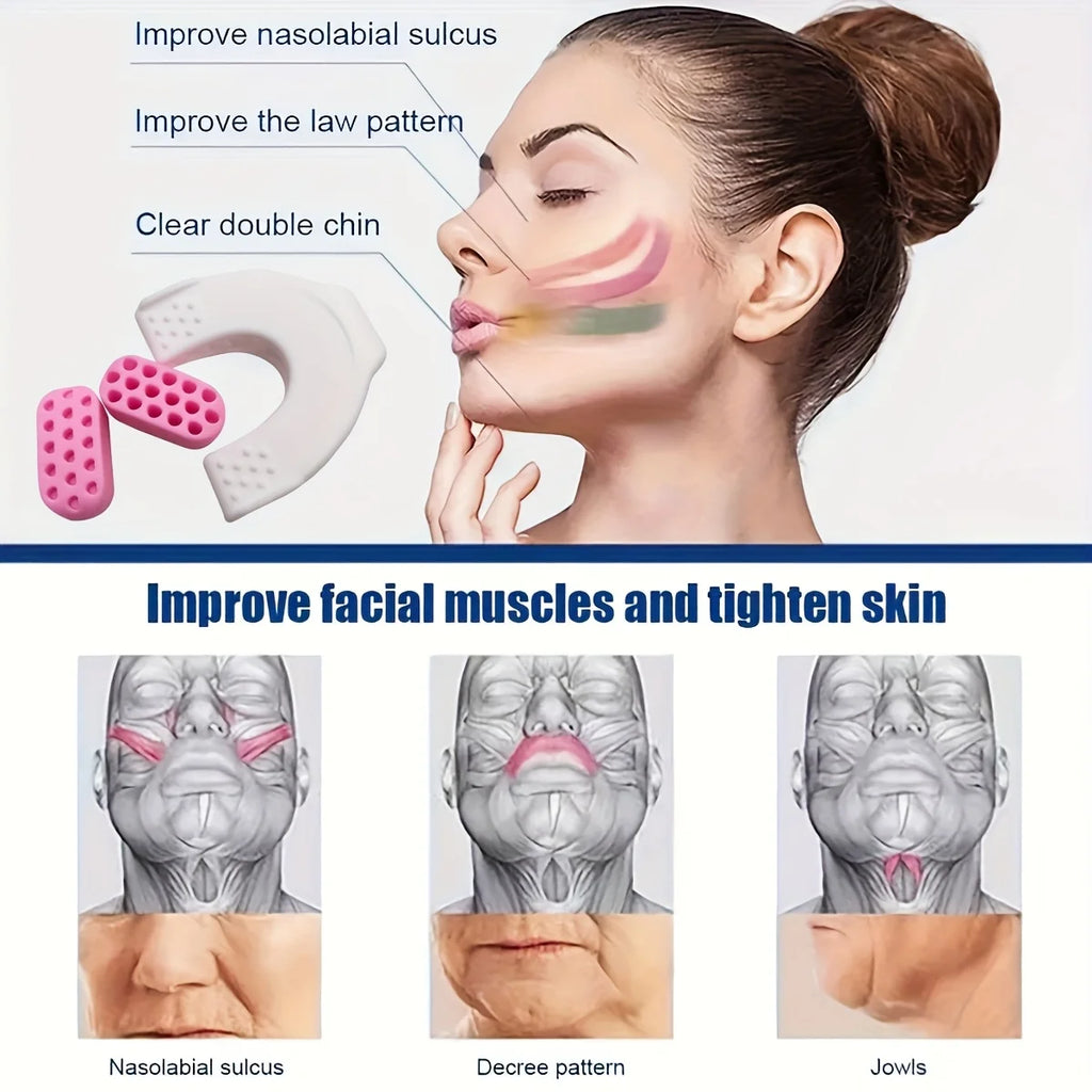 3-Piece Silicone Jaw Exerciser Set | Facial Muscle Trainer Jaw Exercise Set QXL
