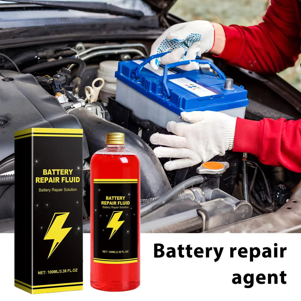 Car Battery Repair Fluid | 100ml Battery Restore Boosting Agent Battery Repair Fluid QXL