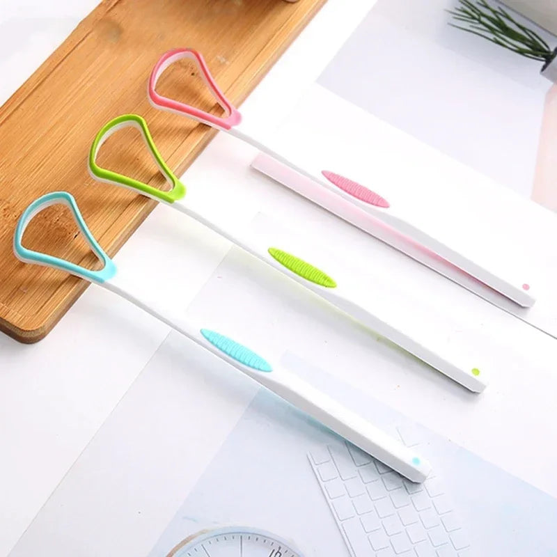 Tongue Scraper Cleaner | Silicone Brush for Fresh Breath Tongue Scraper QXL