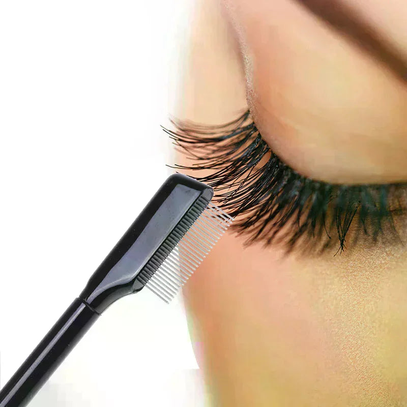 Steel Eyebrow & Eyelash Comb | Metal Lash Separator Tool Eyelash Comb QXL