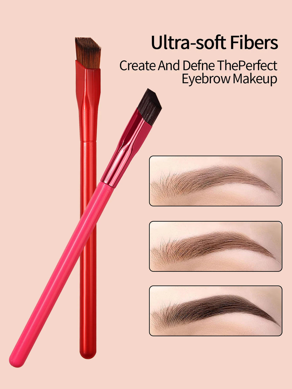 KOSSHOW 2-Pack Angled Eyebrow & Concealer Brush Set Eyebrow Makeup Brush QXL