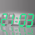 3D LED Digital Wall Clock with Remote Control & Timer LED Wall Clock QXL Green