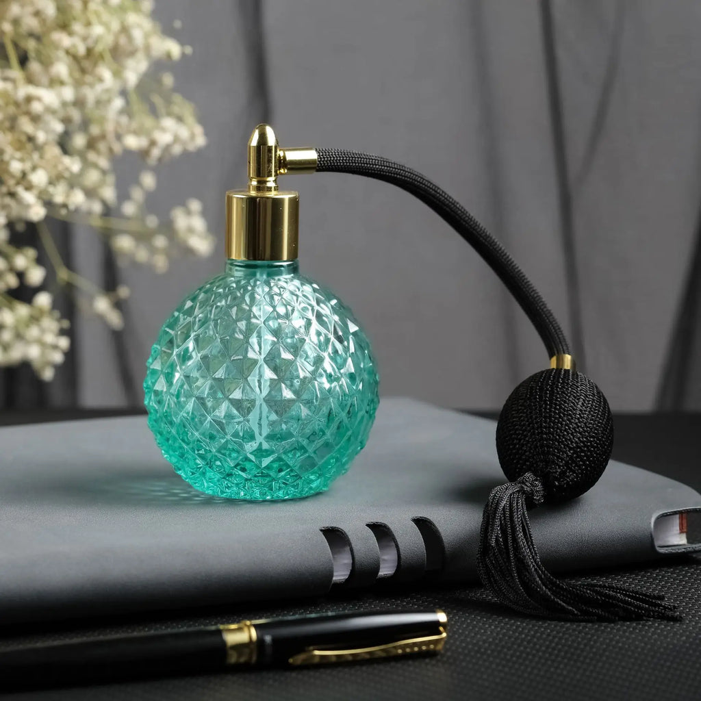 100ml K9 Crystal Glass Perfume Atomizer | Vintage Refillable Perfume Atomizer QXL