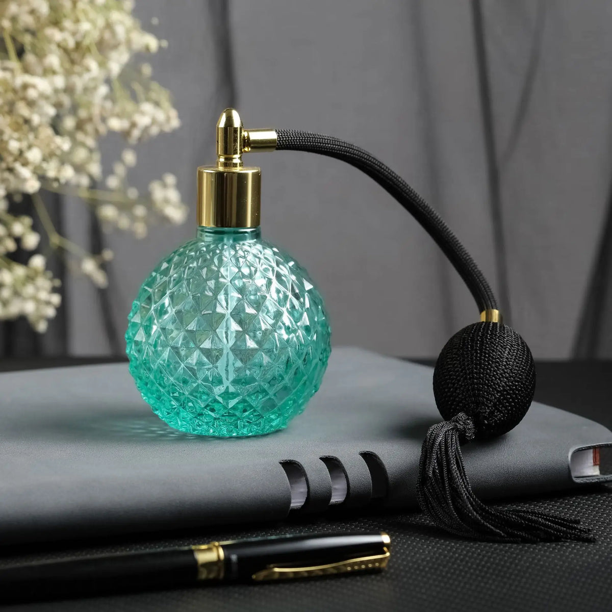 100ml K9 Crystal Glass Perfume Atomizer | Vintage Refillable Perfume Atomizer QXL