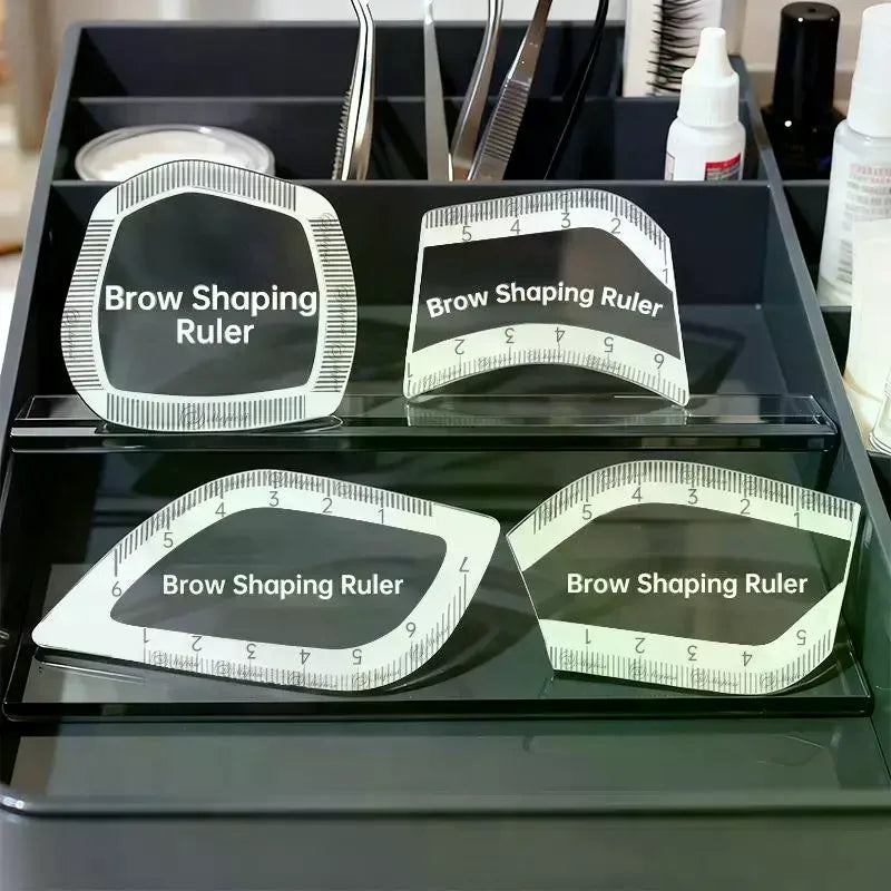 Brow Mapping Ruler – Acrylic Eyebrow Shaping Microblading Tool Eyebrow Mapping Ruler QXL