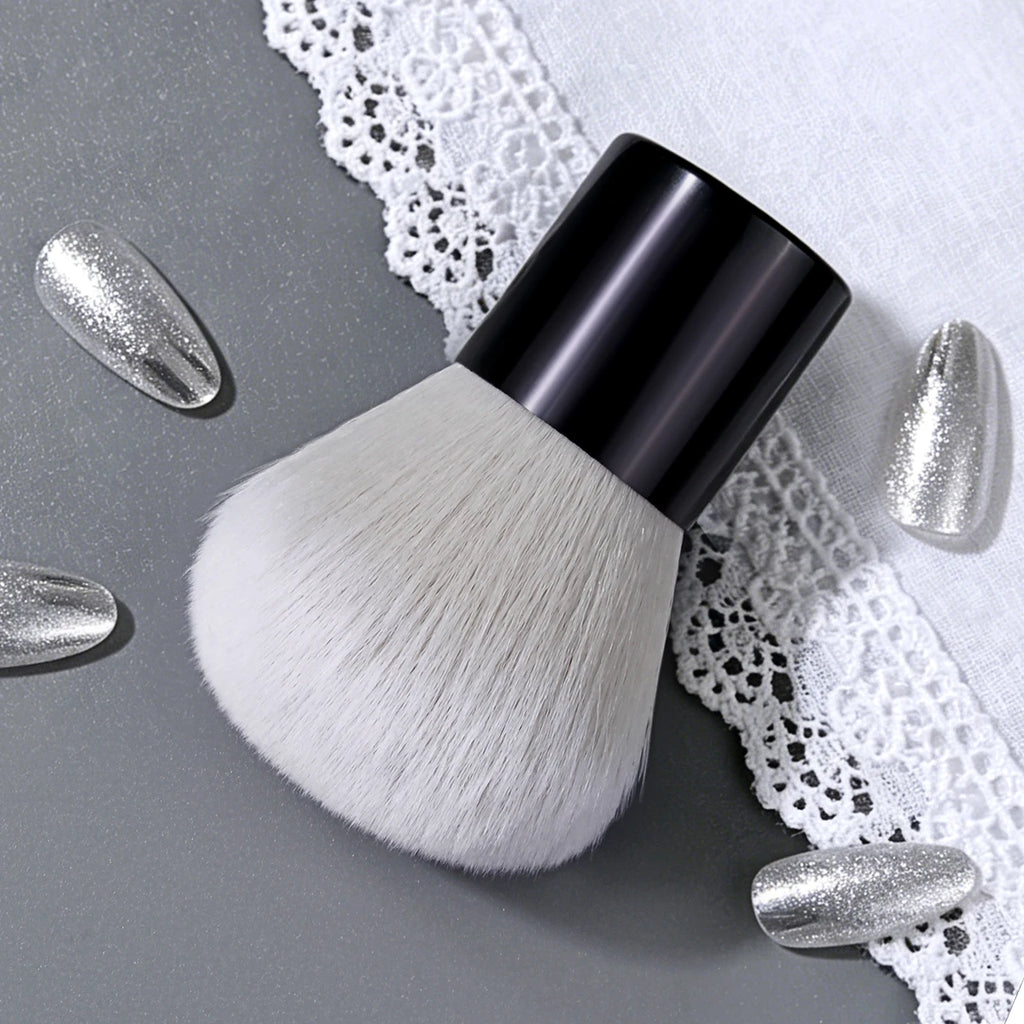 Nail Dust Brush – Ultra-Soft Wide Nylon & Aluminum Handle Nail Dust Brush QXL