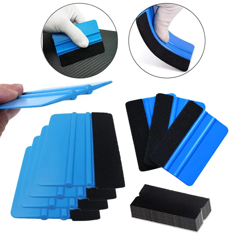 Felt Edge Vinyl Wrap Squeegee | Car Window Tint Scraper Tool Vinyl Wrap Squeegee QXL