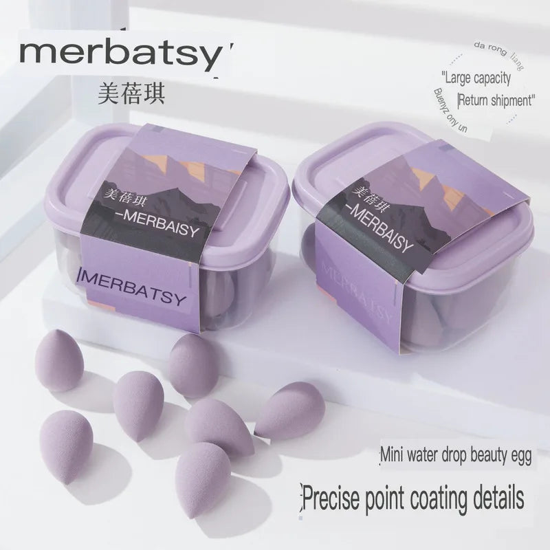 15-Pack Mini Beauty Egg Powder Puffs | Dry & Wet Use Makeup Sponge Puffs QXL