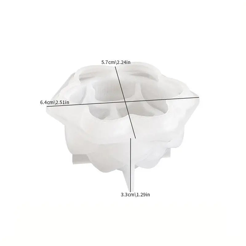 Lotus Flower Silicone Mold for Candles, Soap & Resin Craft Silicone Craft Mold QXL Large Style A 1pc
