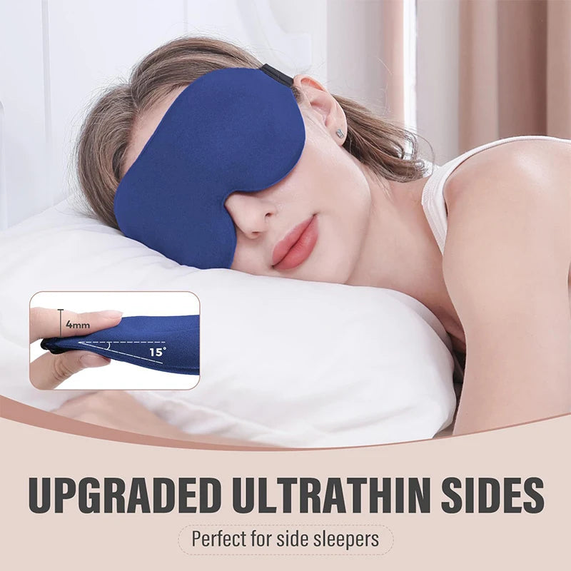 3D Sleep Eye Mask | 360° Light Blocking, Soft & Breathable Sleep Eye Mask QXL