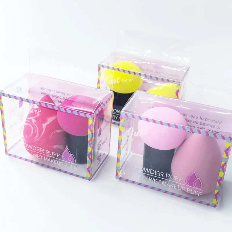 2-Pack Water Drop Makeup Sponge | Foundation Blender Set Makeup Blender Sponge QXL