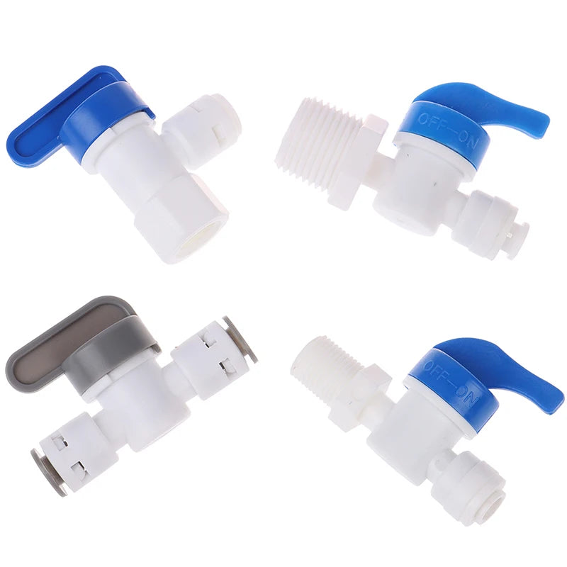 1/4" Ball Valve Inline Tap | Quick Connect Push Fit RO Filter Inline Ball Valve QXL