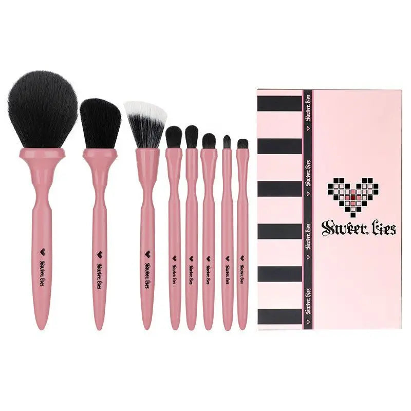 8-Piece Soft Makeup Brush Set | Eyeshadow, Blush & More Makeup Brush Set QXL 8 makeup brushes