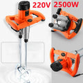 220V 2500W Handheld Electric Double Rod Mixer 6-Speed Electric Mixer Tool QXL Default Title