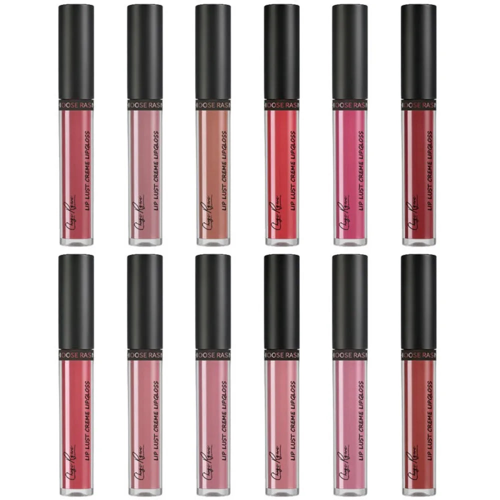 12-Color Waterproof Lip Gloss Set | Long-Lasting & Moisturizing Lip Gloss Set QXL
