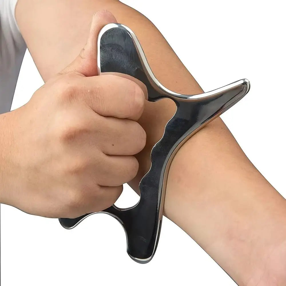 Stainless Steel Gua Sha Scraping Massage Tool | Gold & Silver Gua Sha Massage Tool QXL