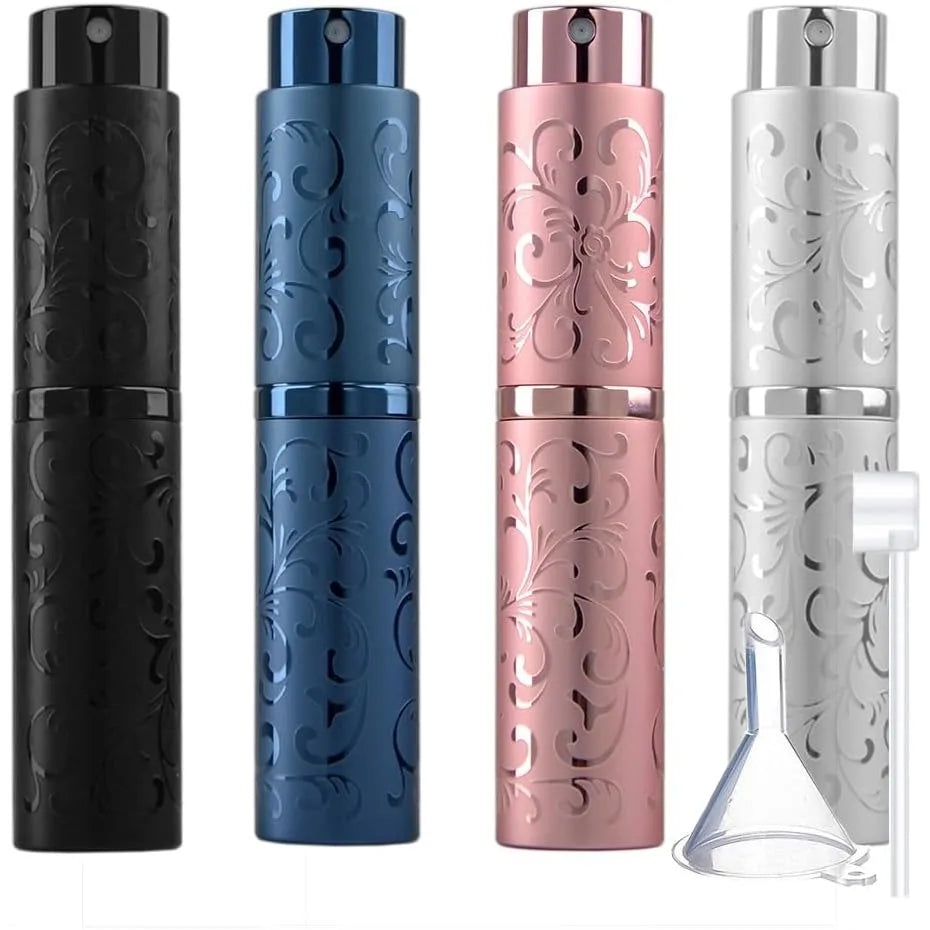 10ml Refillable Travel Perfume Atomizer Bottles | 3/4/6-Pack Perfume Atomizer Set QXL