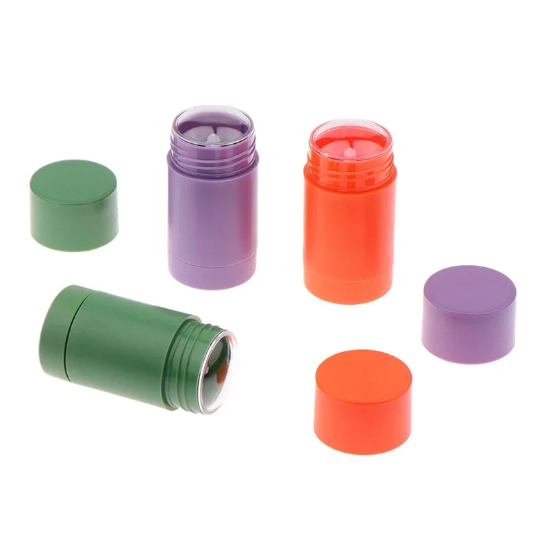 40g Refillable Twist-Up Oval Solid Perfume & Deodorant Tube Refillable Cosmetic Tube QXL