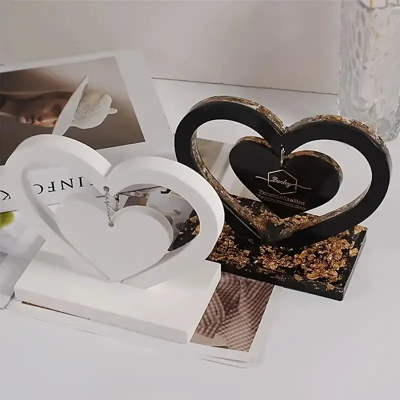 Heart Epoxy Resin Silicone Mold Set | DIY Photo Frame Craft Resin Craft Mold QXL