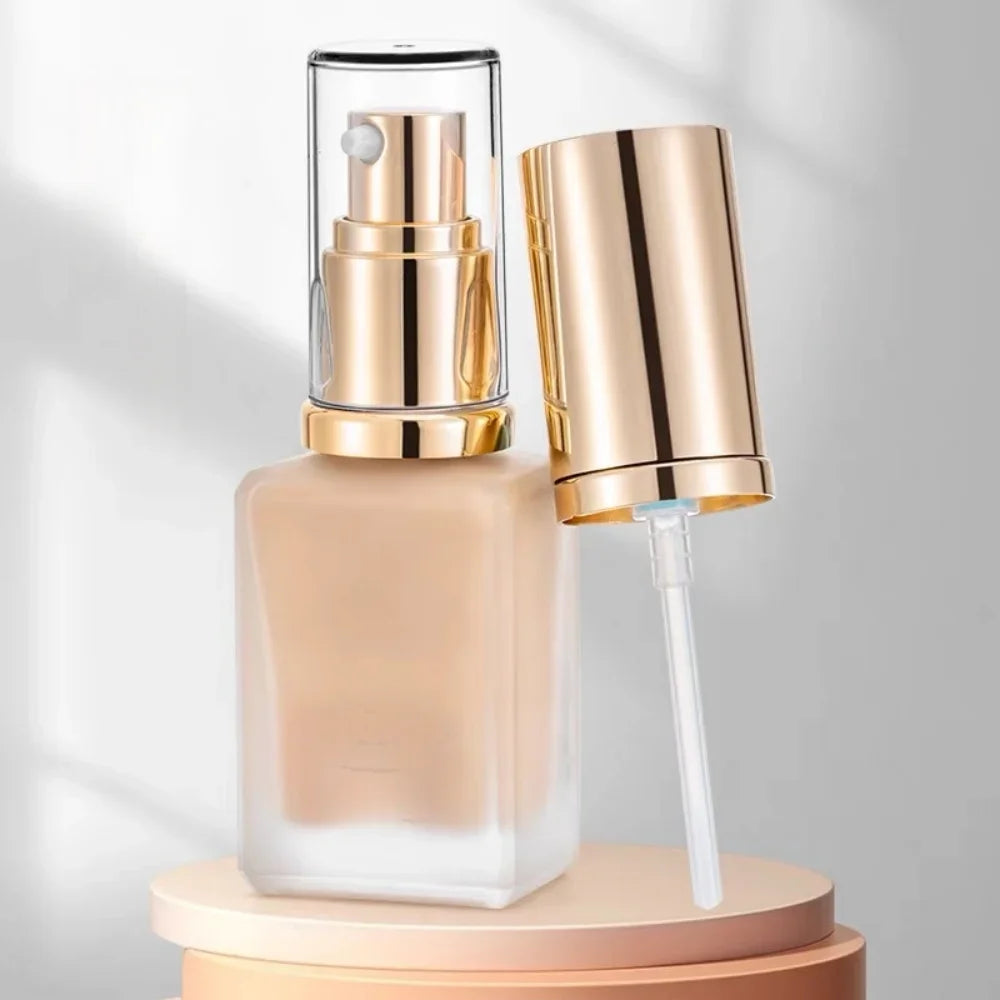 30ml Foundation Pump Dispenser Replacement Head with Lid Foundation Pump Dispenser QXL