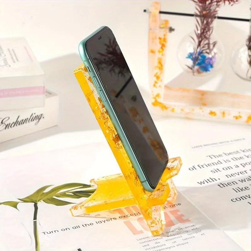 Phone Stand Resin Silicone Mold | Epoxy Casting DIY Craft Resin Casting Mold QXL