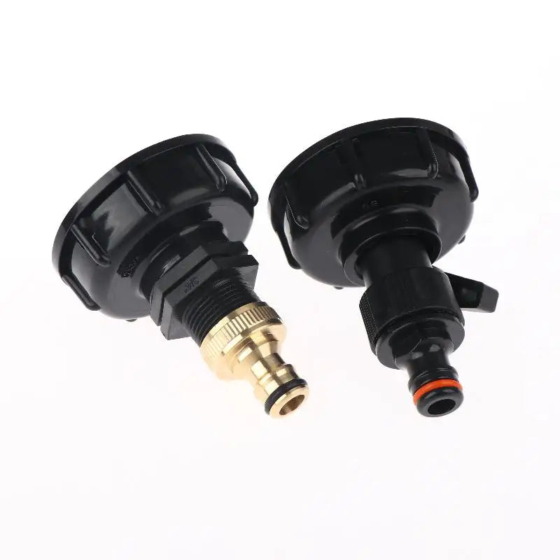IBC Tank Valve Adapter 60mm Thread 1/2" & 3/4" Hose Connector Tank Valve Adapter QXL