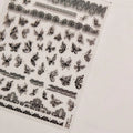 5D Bronzing Butterfly Nail Stickers | Japanese Manicure Decals