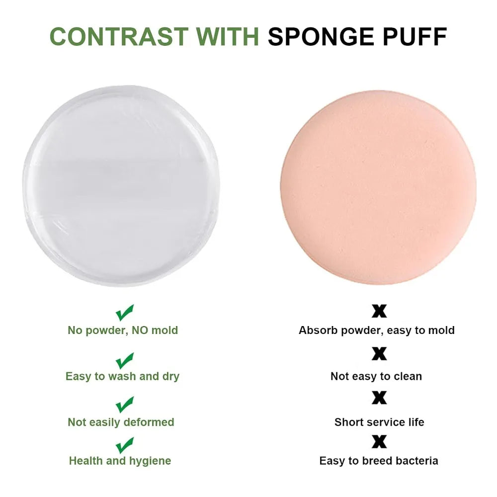 Silicone Makeup Blender Sponge Puff | Foundation & BB Cream Silicone Makeup Sponge QXL