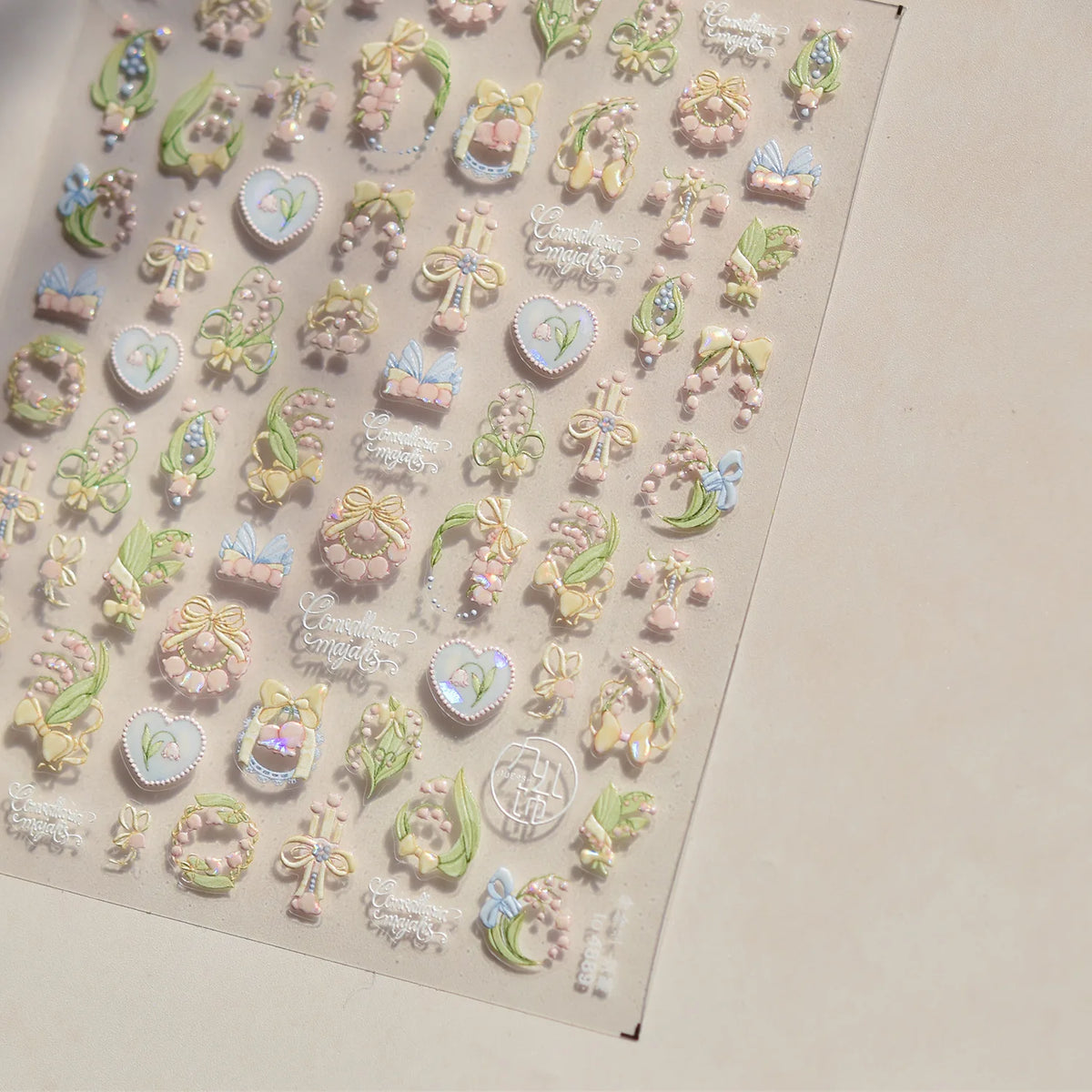 5D Bronzing Sakura Nail Stickers | Japanese Floral Decals