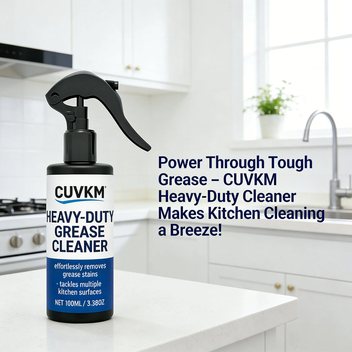 Heavy-Duty Kitchen Grease Cleaner | Stovetop & Surface Kitchen Degreaser QXL