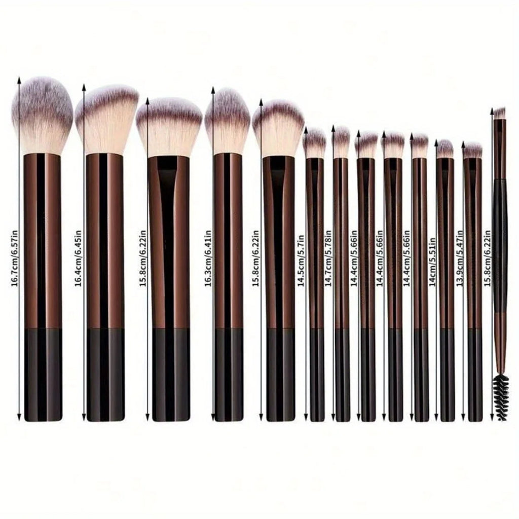 20-Pc Professional Long Handle Makeup Brush Set | Soft Synthetic Makeup Brush Set QXL