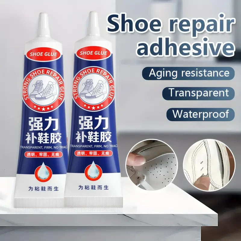 2-Pack Shoe Glue 60ml | Strong Bond for Sneakers & Leather Shoe Repair Adhesive QXL