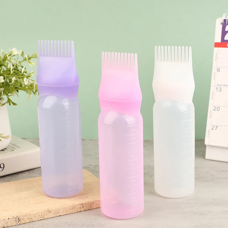 120ml Hair Dye Applicator Bottle with Comb | Salon Tool Hair Dye Applicator QXL