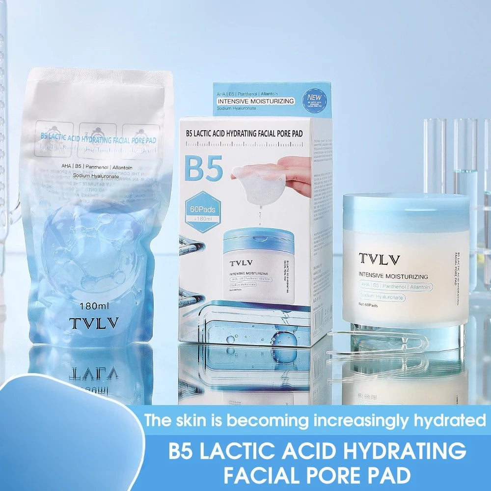B5 Lactic Acid Hydrating Facial Essence Pads | 60 Pads Facial Essence Pads QXL