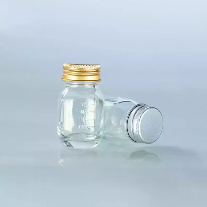 30ml Refillable Glass Bottle with Leak-Proof Lid | Multi-Use Refillable Glass Bottle QXL