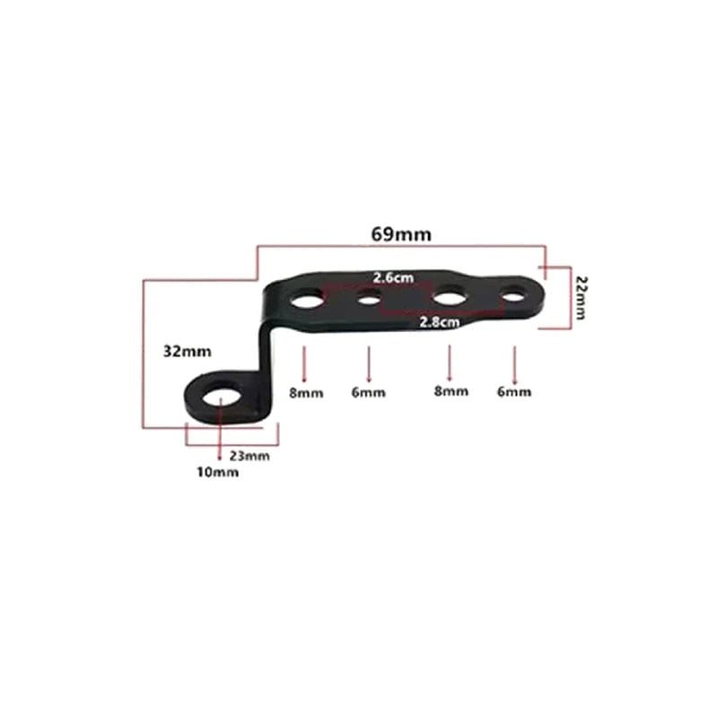 Motorcycle LED Headlight Bracket Mirror Lamp Clamp Holder Headlight Bracket Clamp QXL