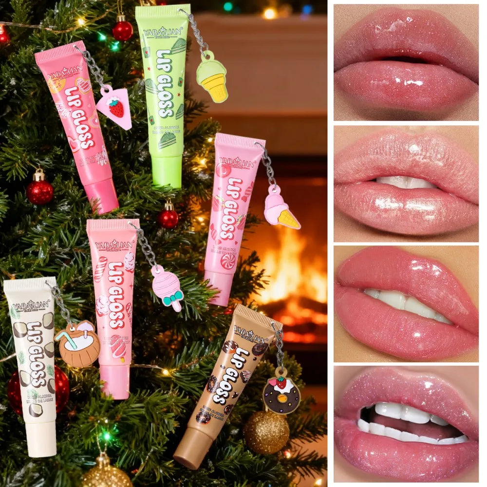6-Color Crystal Jelly Lip Gloss | Moisturizing Glass Lips Jelly Lip Gloss QXL