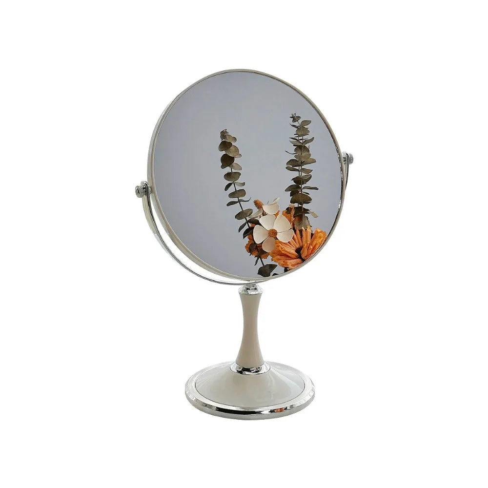 Double-Sided 3X Magnifying Makeup Mirror | 360° Rotating Stand Vanity Makeup Mirror QXL