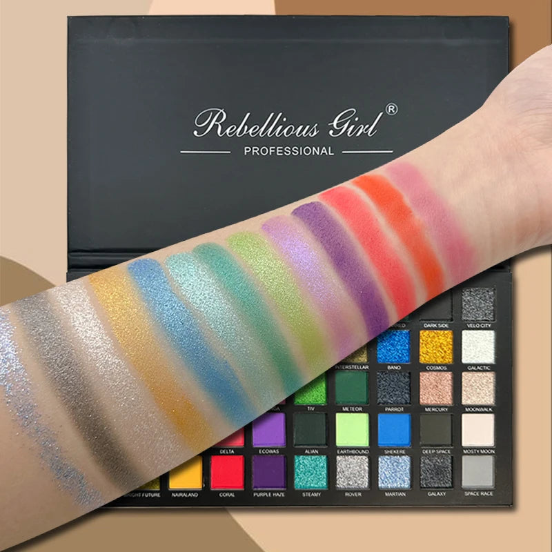 50-Color Eyeshadow Palette | Matte, Shimmer & Glitter Eyeshadow Palette QXL