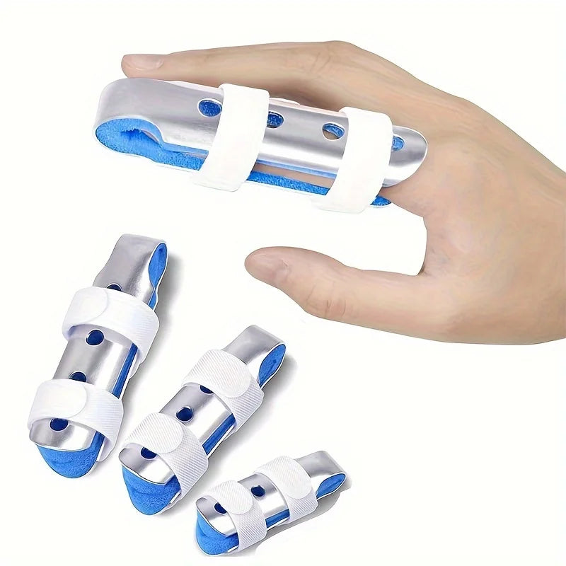 3-Pack Adjustable Aluminum Foam Finger Splints with Closure Finger Splint Brace QXL