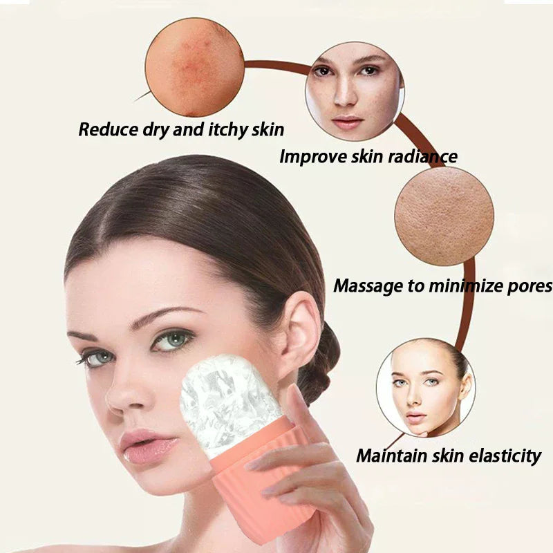 Ice Globe Face Roller | Silicone Ice Mold Facial Massager Ice Globe Face Roller QXL