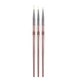3-Pc Nail Art Liner Brush Set | Striping & French Tip Pens Nail Art Liner Brush QXL Silver